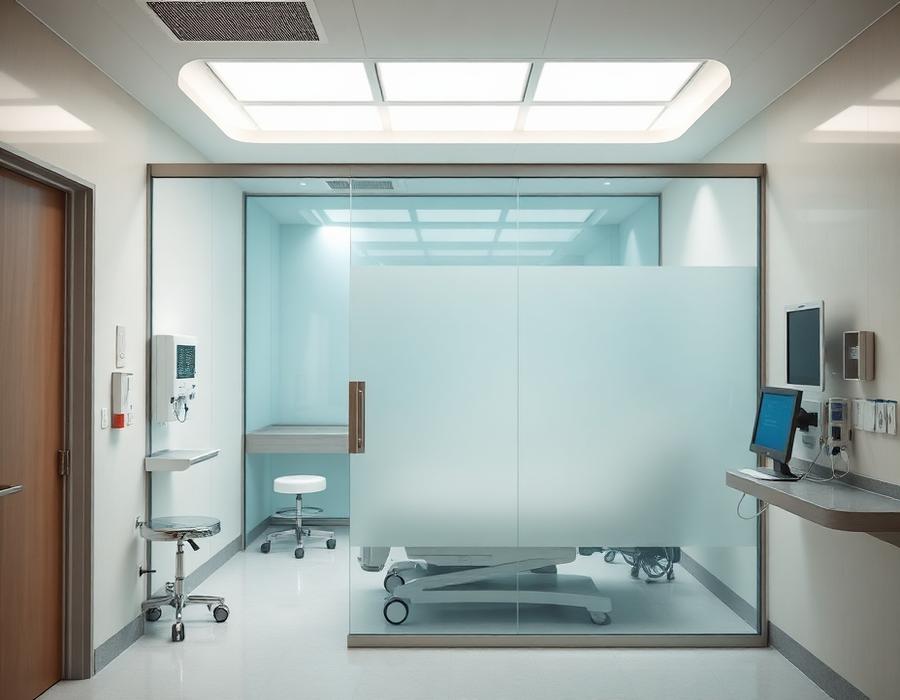Hospitals & Clinics using Frostek smart film